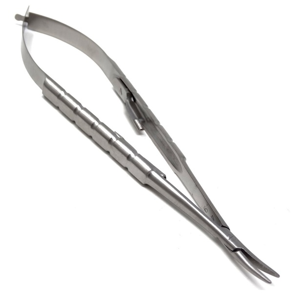 A2Z Scilab Castroviejo Needle Holder 5.5" Curved, Round Handle A2Z-ZR596